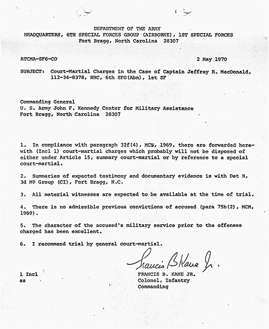 October 13, 1970: Article 32 final report of Col. Warren Rock, p. 7 of 18