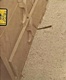 Geneva Forge knife in master bedroom. A splinter from the wooden club used in the murders is also visible (bottom left center)