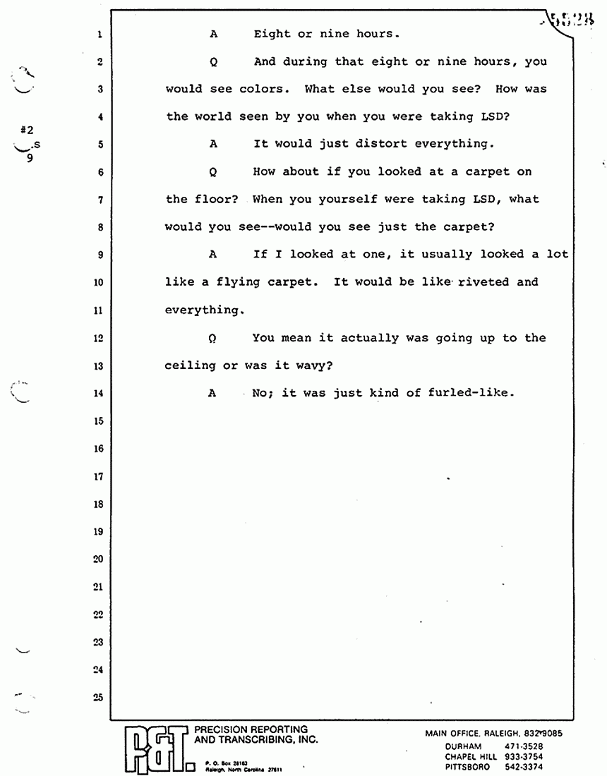 August 17, 1979: Helena Stoeckley, trial p. 5528
