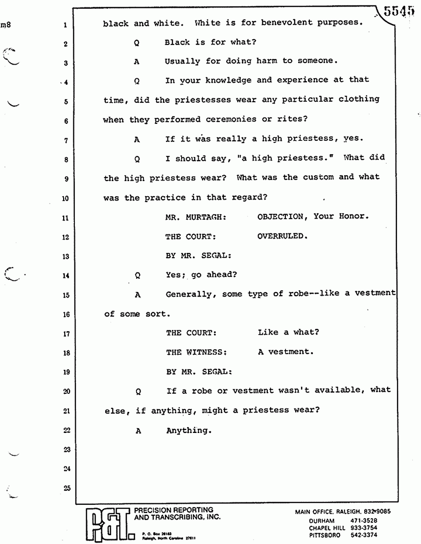 August 17, 1979: Helena Stoeckley, trial p. 5545