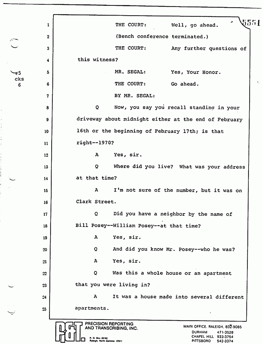August 17, 1979: Helena Stoeckley, trial p. 5551