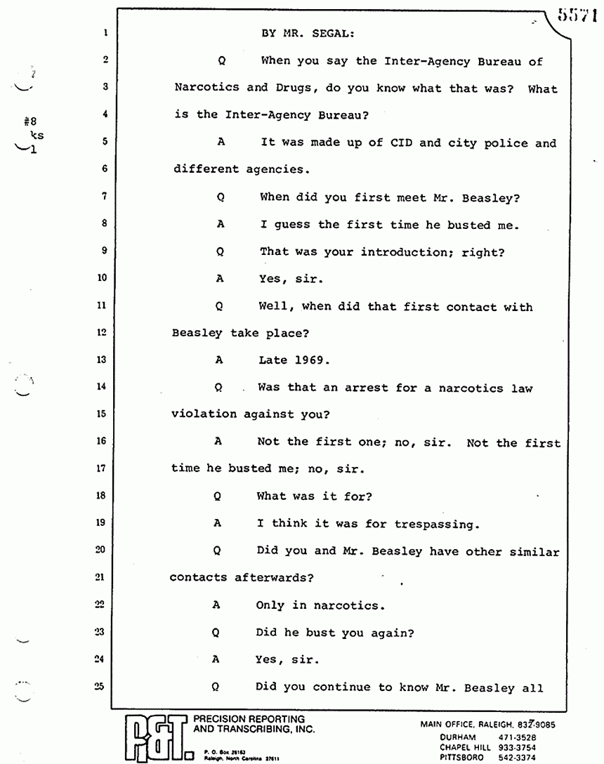 August 17, 1979: Helena Stoeckley, trial p. 5571