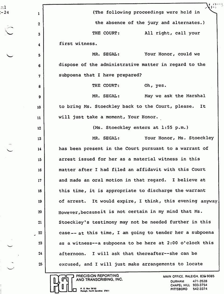August 17, 1979: Helena Stoeckley, trial p. 5686