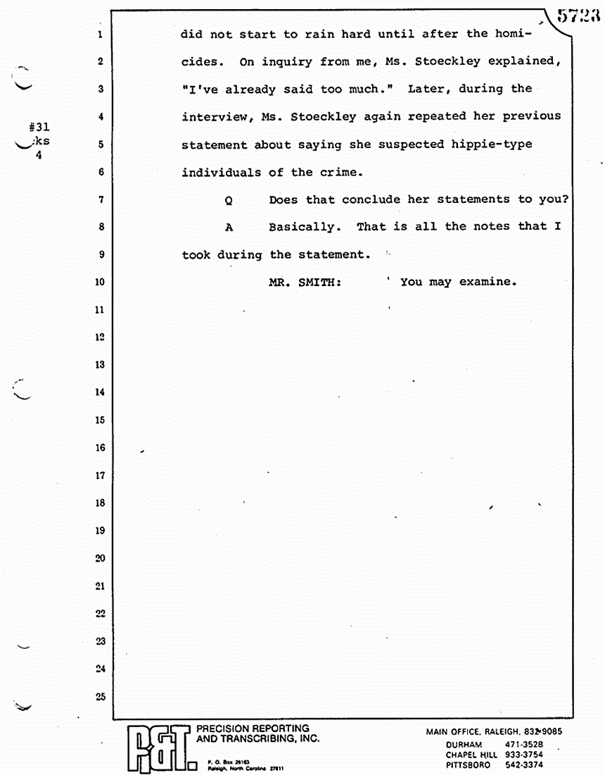 August 17, 1979: Robert Brisentine, trial p. 5723