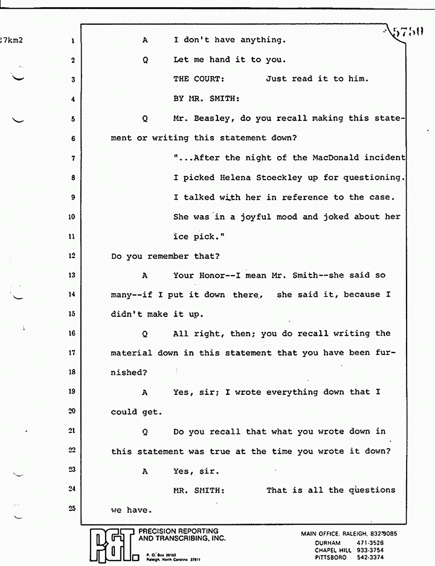 August 17, 1979: P. E. Beasley, trial p. 5750