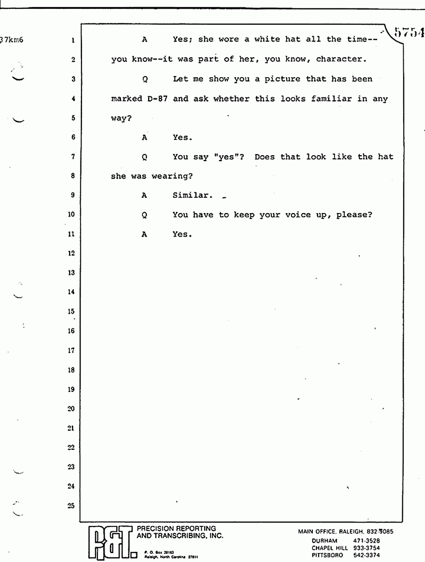 August 17, 1979: William Posey, trial p. 5754