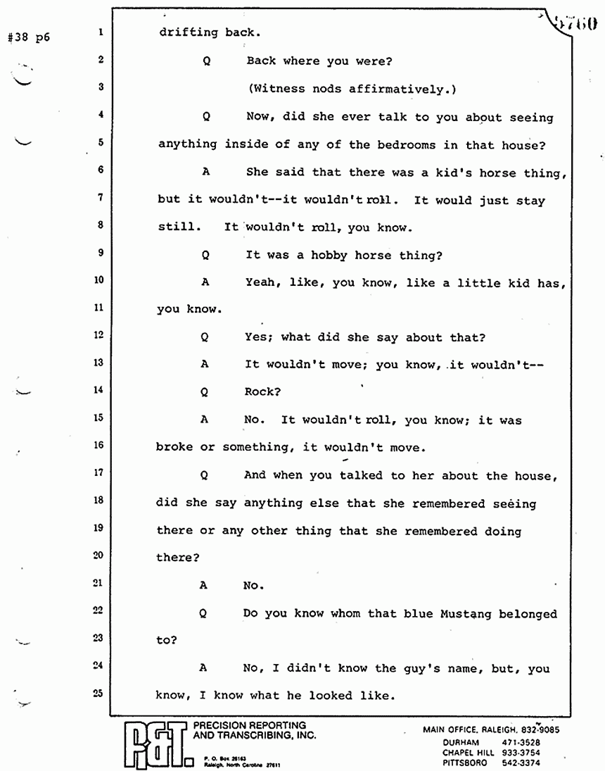 August 17, 1979: William Posey, trial p. 5760