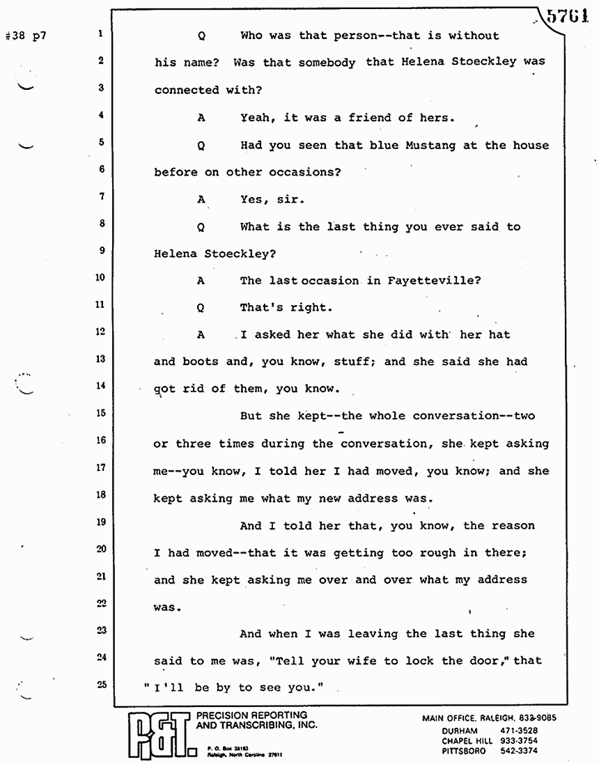 August 17, 1979: William Posey, trial p. 5761
