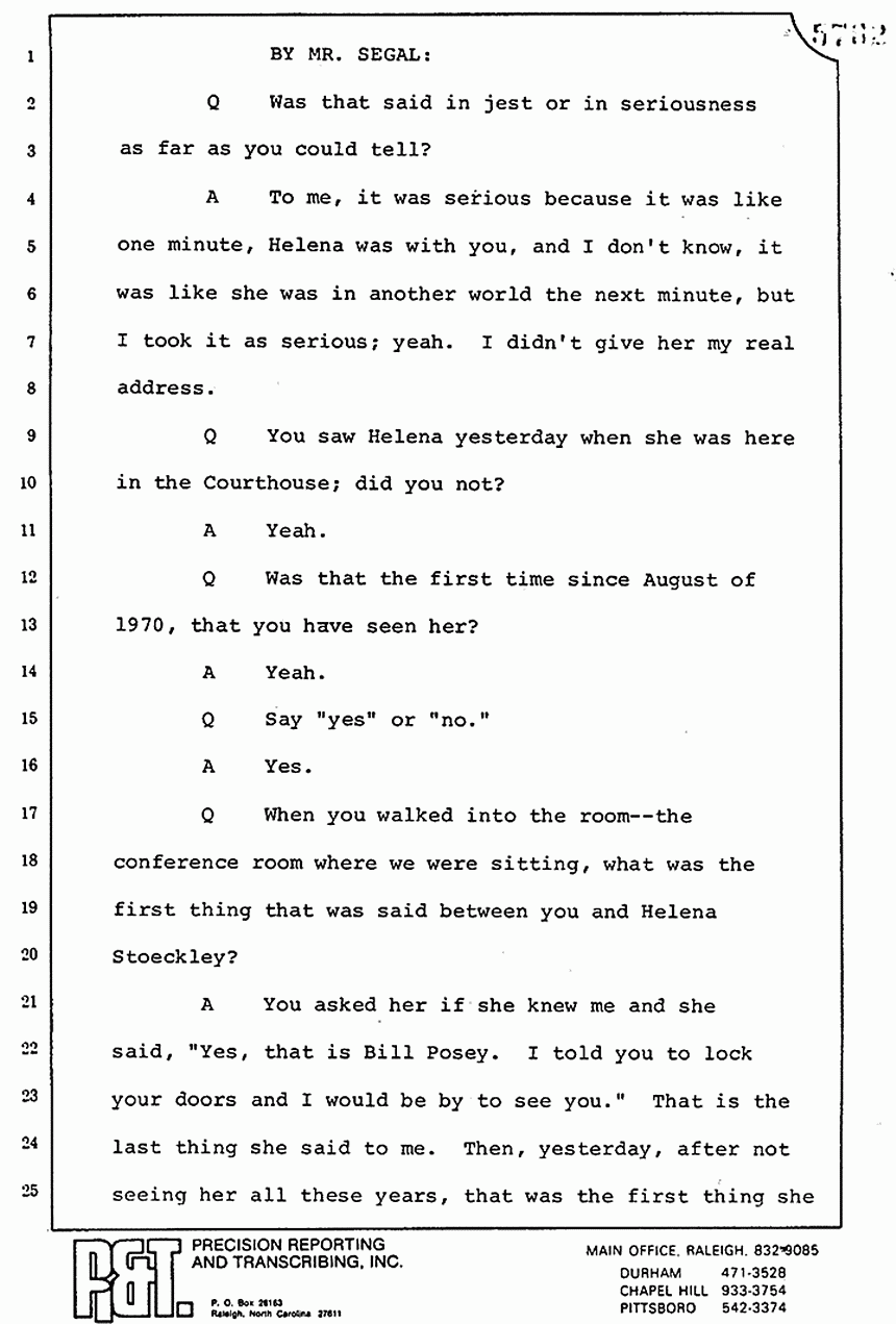 August 17, 1979: William Posey, trial p. 5762