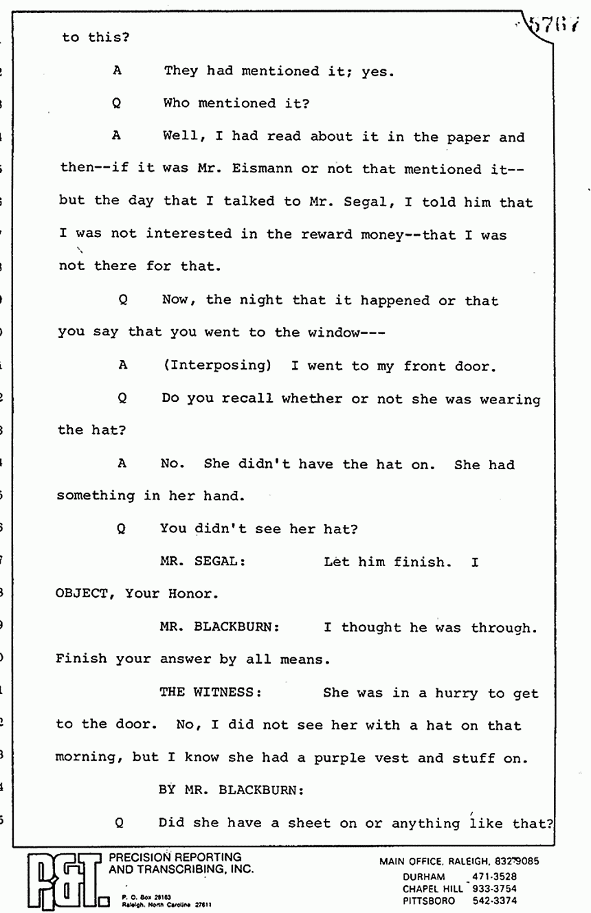 August 17, 1979: William Posey, trial p. 5767