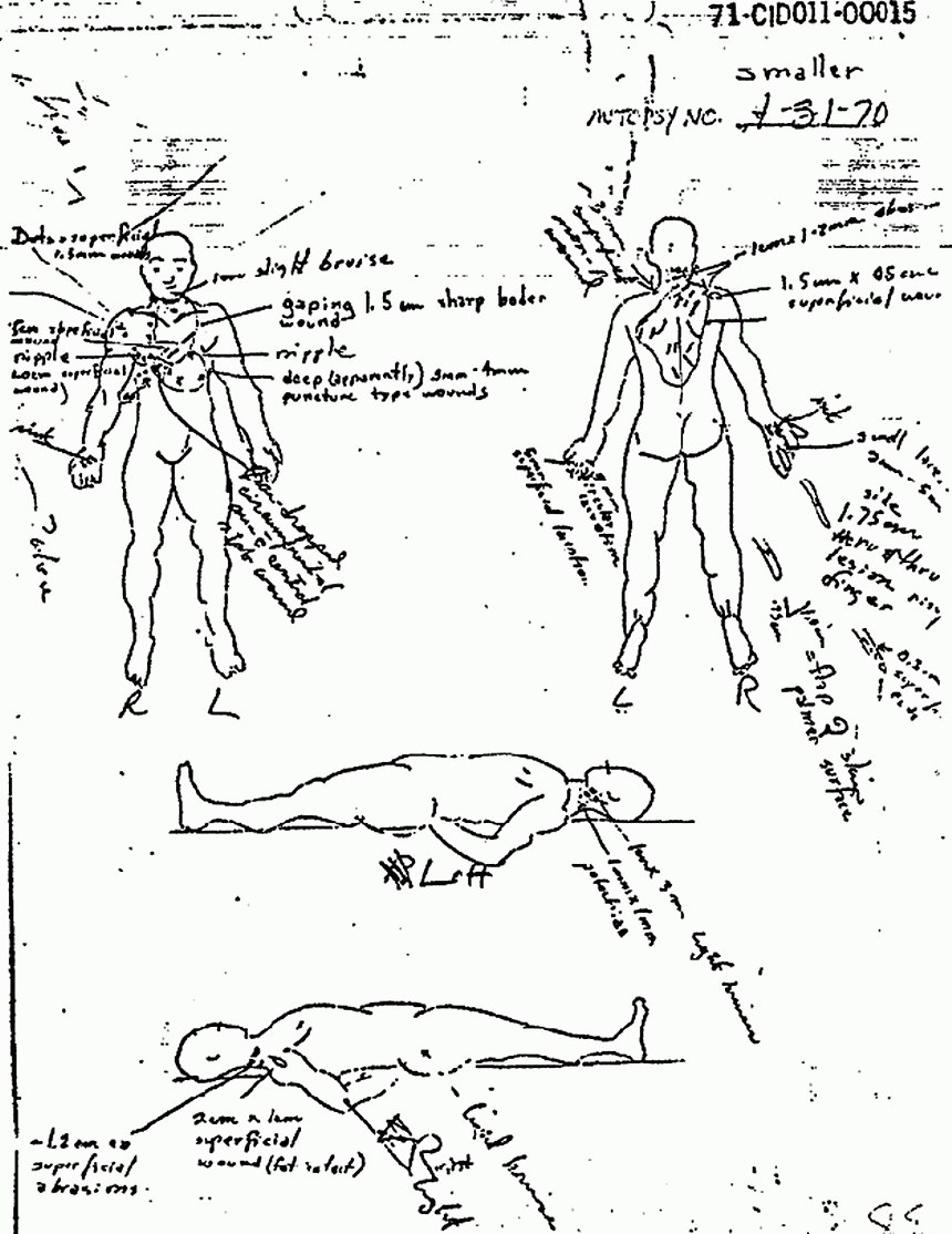 Death certificate and autopsy report of Kristen MacDonald, p. 8 of 14