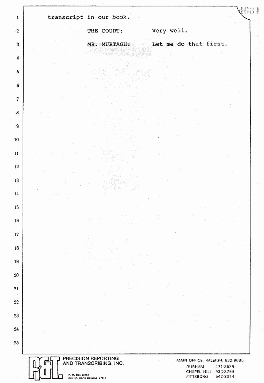 August 10, 1979: Reading of Jeffrey MacDonald's statements and Esquire magazine articles at trial, p. 72 of 151