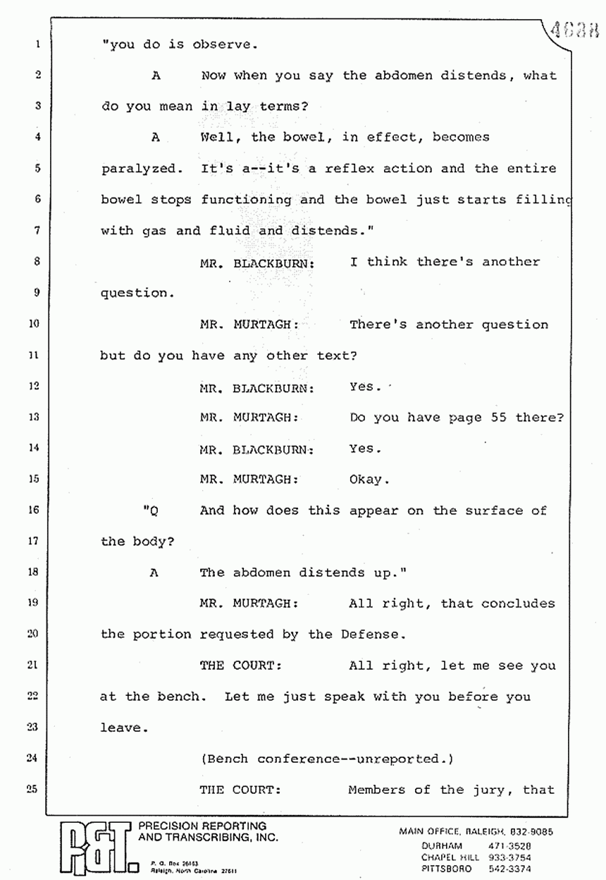August 10, 1979: Reading of Jeffrey MacDonald's statements and Esquire magazine articles at trial, p. 79 of 151