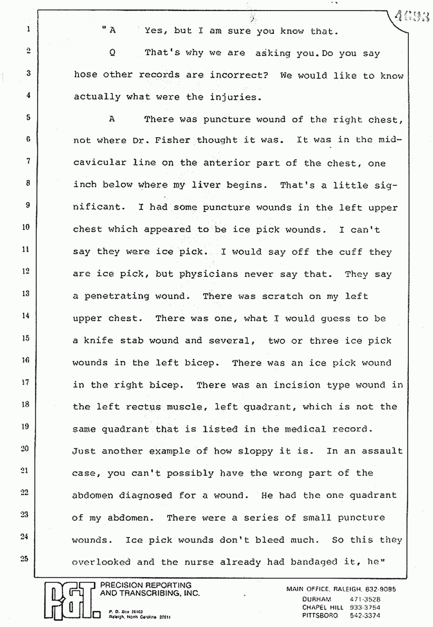 August 10, 1979: Reading of Jeffrey MacDonald's statements and Esquire magazine articles at trial, p. 84 of 151