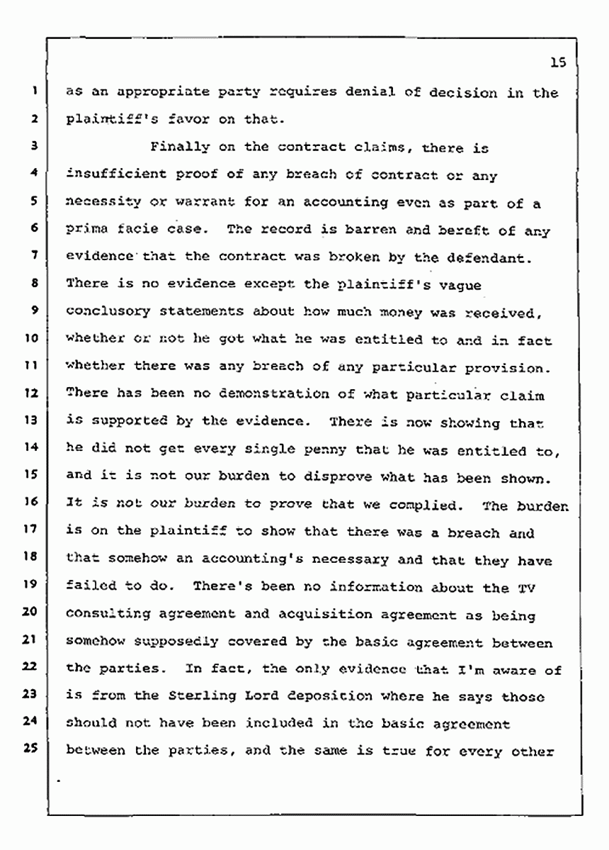 Los Angeles, California Civil Trial<br>Jeffrey MacDonald vs. Joe McGinniss<br><br>August 4, 1987:<br>Plaintiff's Witness: Jeffrey MacDonald, p. 15